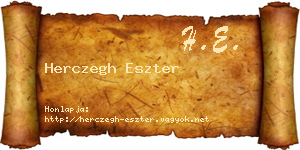 Herczegh Eszter névjegykártya